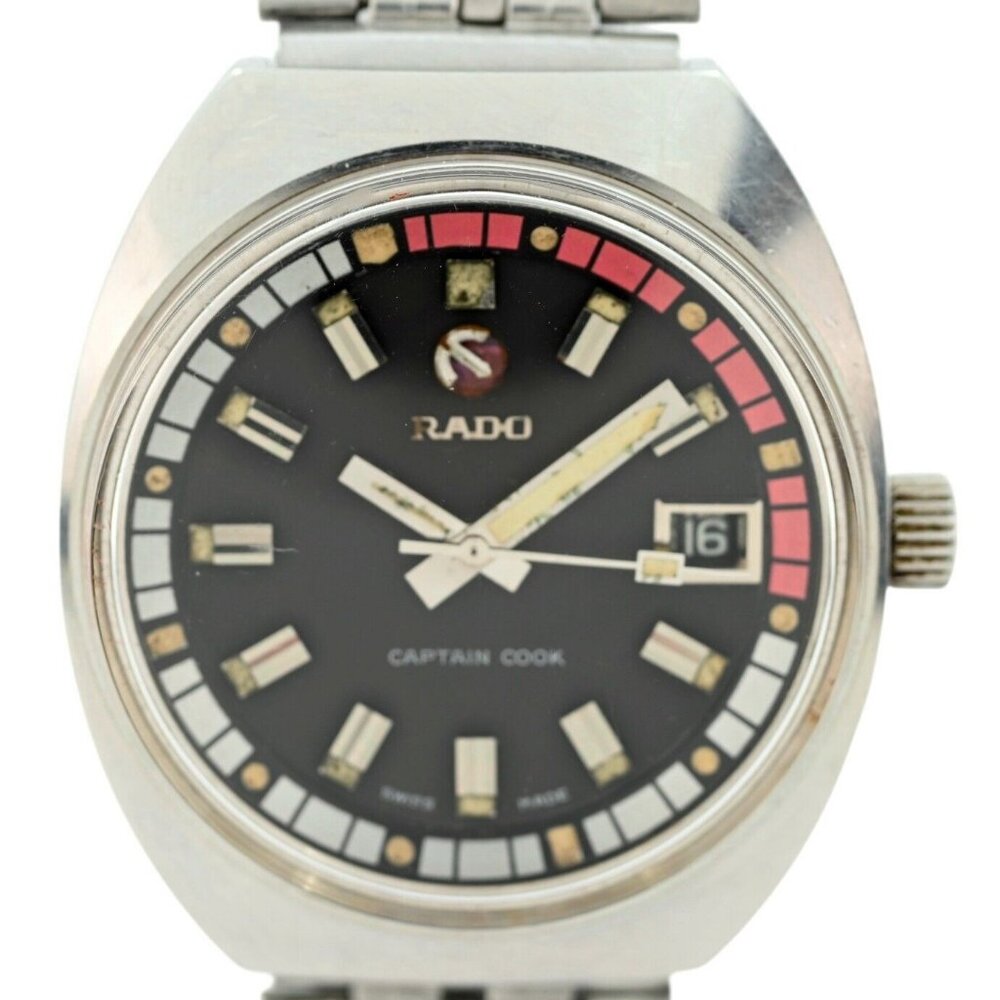 Rado 36mm Vintage "Captain Cook" Automatic Stainless Steel Watch! Ref: 11773!